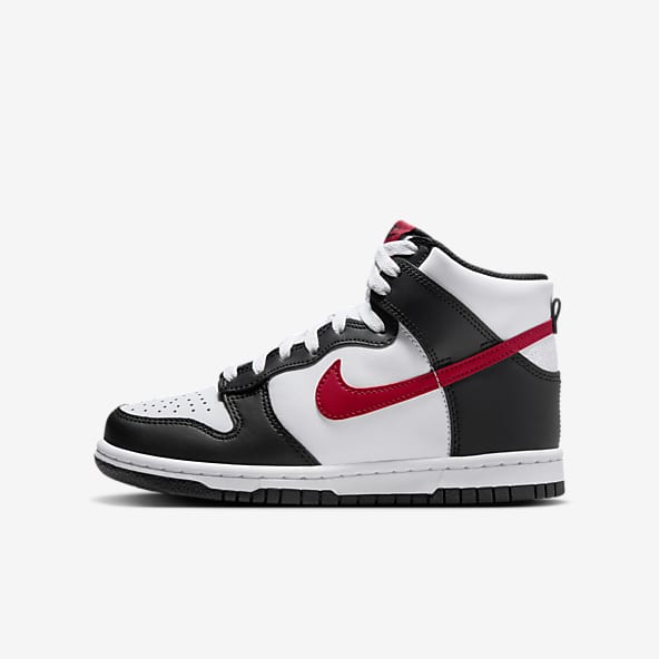 White High Top Shoes. Nike CA